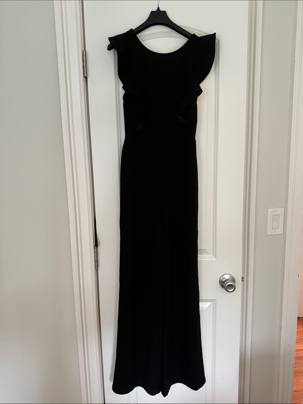 Black Ruffle Sleeve jumpsuit